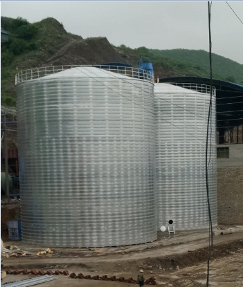 临高粮食钢板仓的安装全过程不用热焊接